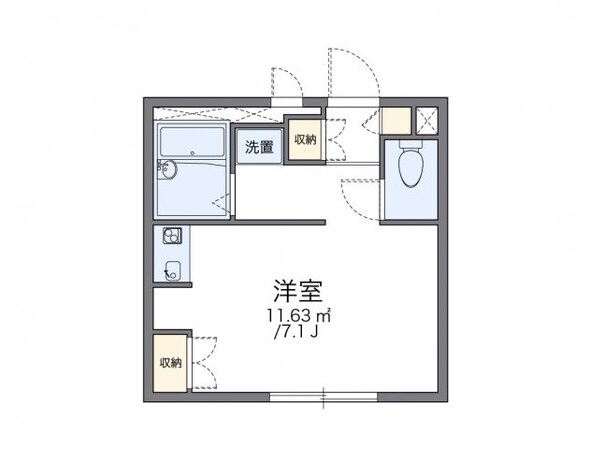 レオパレス上野西の物件間取画像